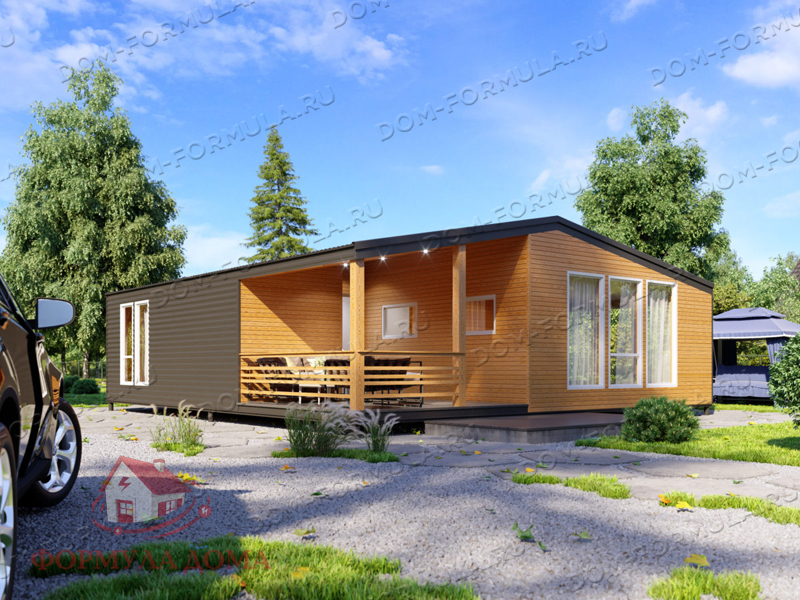 Проект каркасного дома КД-150