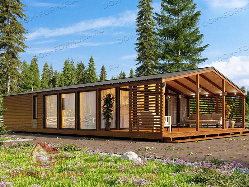 Проект каркасного дома КД-155