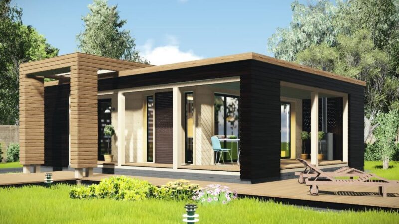 Дом из трех модулей №16