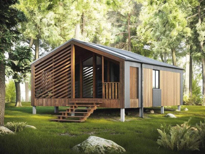 Модульный каркасный дом 6х7 проект БАРН 34-1С