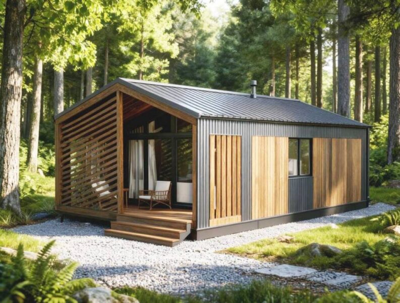 Модульный дом 6х6 проект БАРН 28-1С