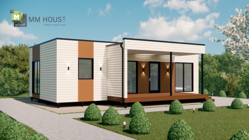 Минимализм 61 м2 с 2 спальнями и гардеробной