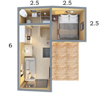 Модульный дом "Сканди M"