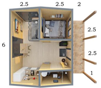 Модульный дом "Сканди XL"