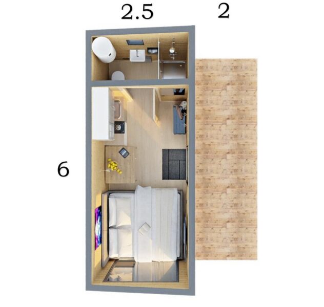 Модульный дом "Сканди S"