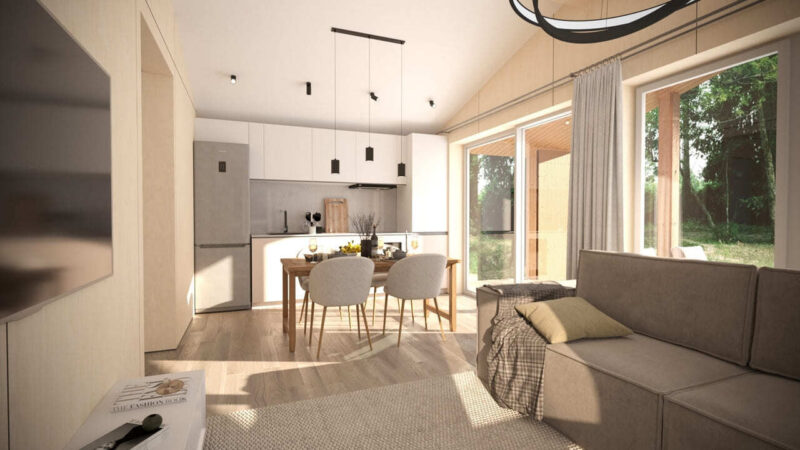 Модульный дом Барн 75