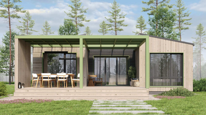 Модульный дом Экохаус 124