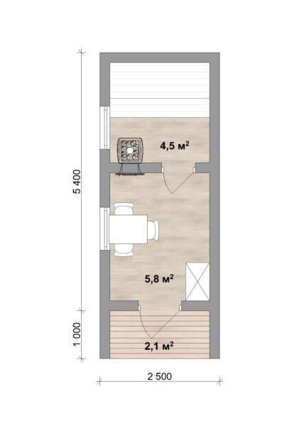 Модульная баня Йель 13