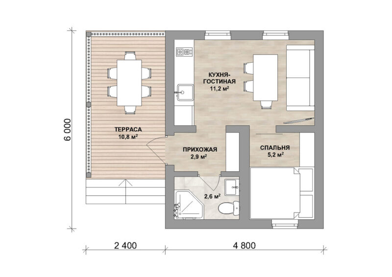 Модульный дом Симпл 33