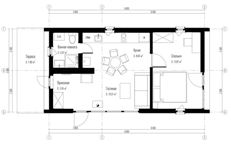 Модульный дом С-37