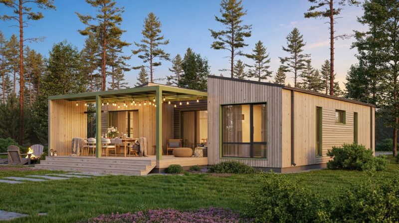 Модульный дом Экохаус 124